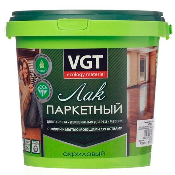 Лак паркетный акриловый ВГТ п/мат. 0,9 кг /6, Прозрачный, Лак паркетный акриловый ВГТ п/мат. 0,9 кг /6
Лак паркетный акриловый ВГТ п/мат. 0,9 кг /6, Прозрачный, Лак паркетный акриловый ВГТ п/мат. 0,9 кг /6