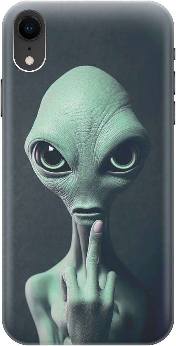 Силиконовый чехол на Apple iPhone XR с принтом "Инопланетянин", Зеленый;синий;черный, 20000548
Силиконовый чехол на Apple iPhone XR с принтом "Инопланетянин", Зеленый;синий;черный, 20000548