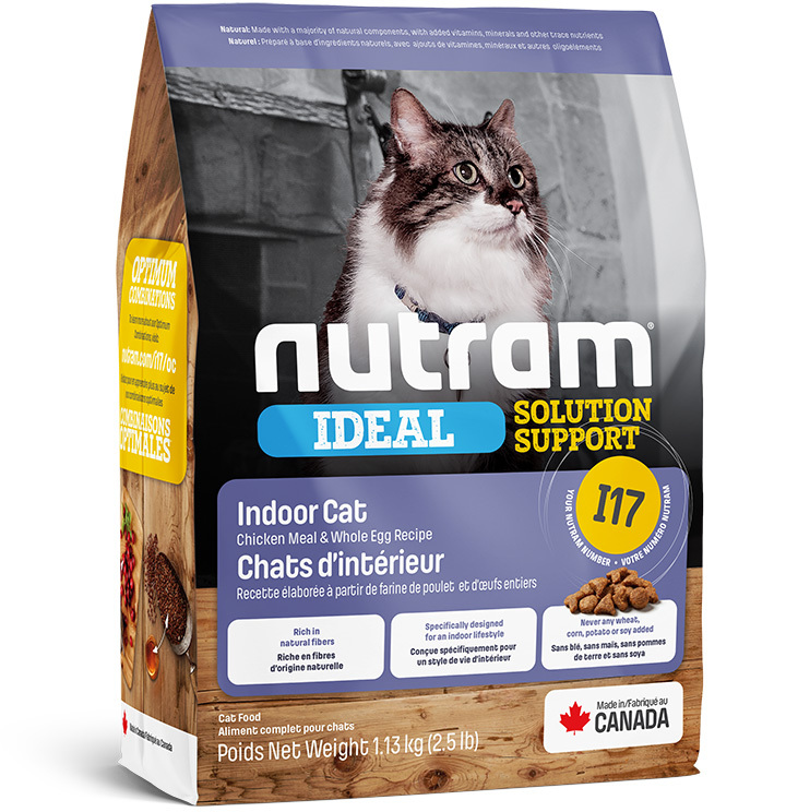 Сухой корм для кошек Nutram Ideal Solution Support I17 Indoor, курица, 1.13кг, Ideal Solution Support I17 Indoor
Сухой корм для кошек Nutram Ideal Solution Support I17 Indoor, курица, 1.13кг, Ideal Solution Support I17 Indoor
