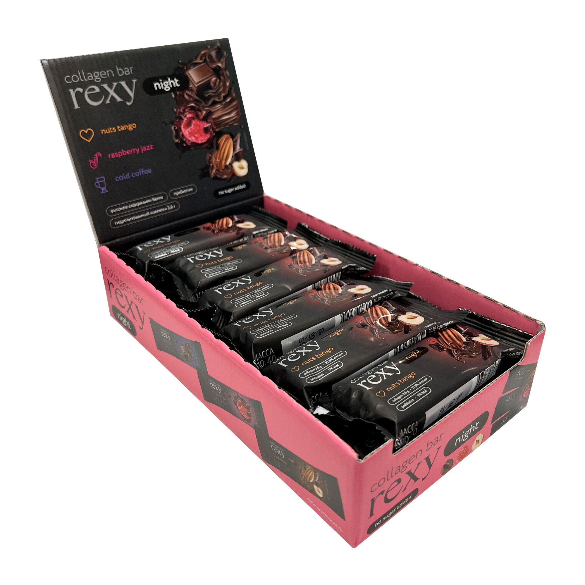 Протеиновые батончики ProteinRex без сахара Rexy Night Миндаль, 18 шт по 40 г, Night
Протеиновые батончики ProteinRex без сахара Rexy Night Миндаль, 18 шт по 40 г, Night