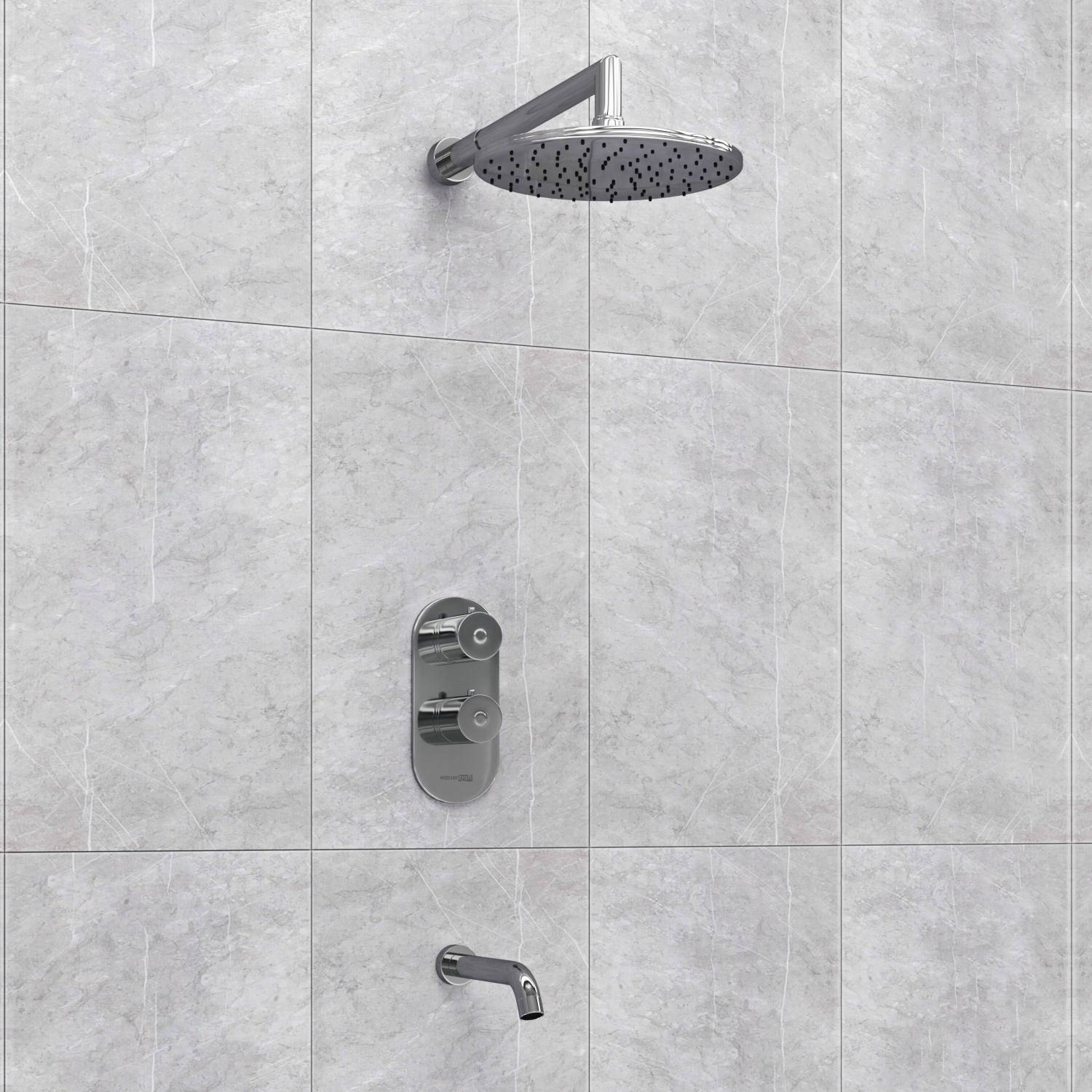 WasserKRAFT A15030 Thermo Встраиваемый комплект для ванны с изливом и верхней душевой наса, Серебристый
WasserKRAFT A15030 Thermo Встраиваемый комплект для ванны с изливом и верхней душевой наса, Серебристый