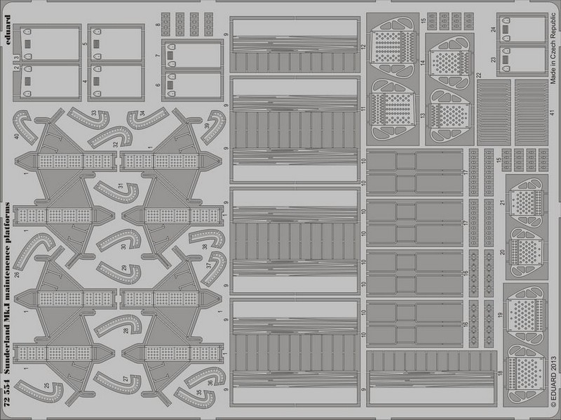 Фототравление Eduard 72554 Sunderland Mk.I maintenance platforms 1/72, Однотонный
Фототравление Eduard 72554 Sunderland Mk.I maintenance platforms 1/72, Однотонный