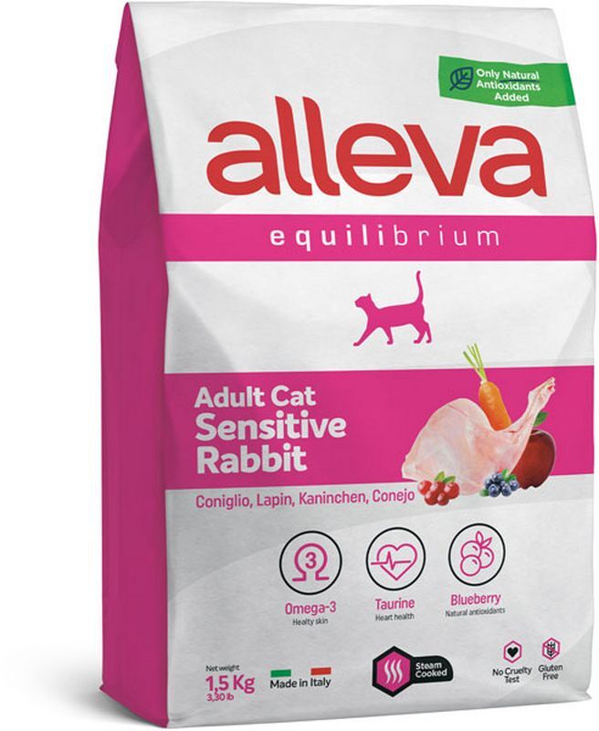 Сухой корм для кошек Alleva Equilibrium Sensitive, кролик, 0,4кг, Equilibrium Sensitive
Сухой корм для кошек Alleva Equilibrium Sensitive, кролик, 0,4кг, Equilibrium Sensitive
