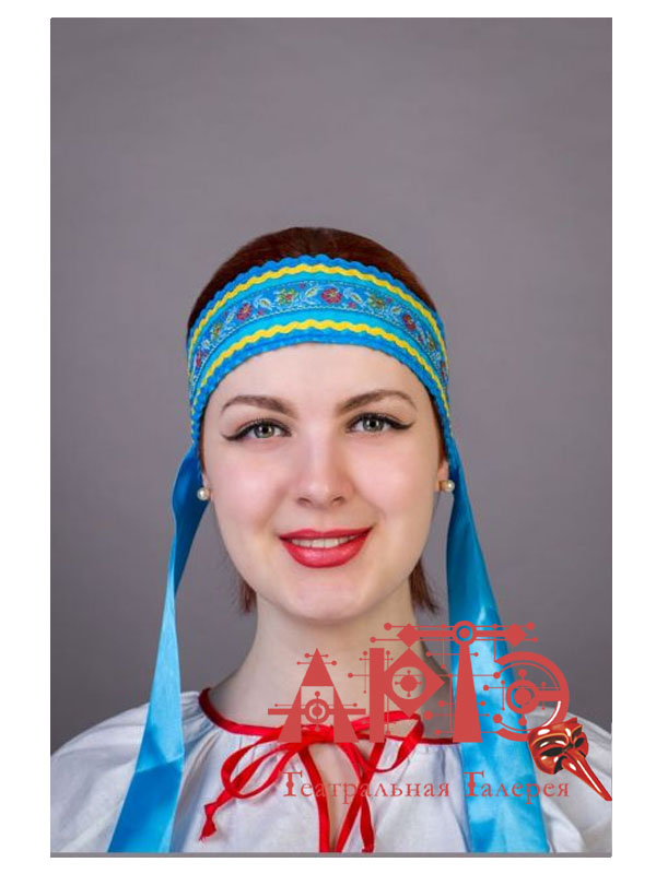 фото Повязка наташа (цв: голубой ) nobrand