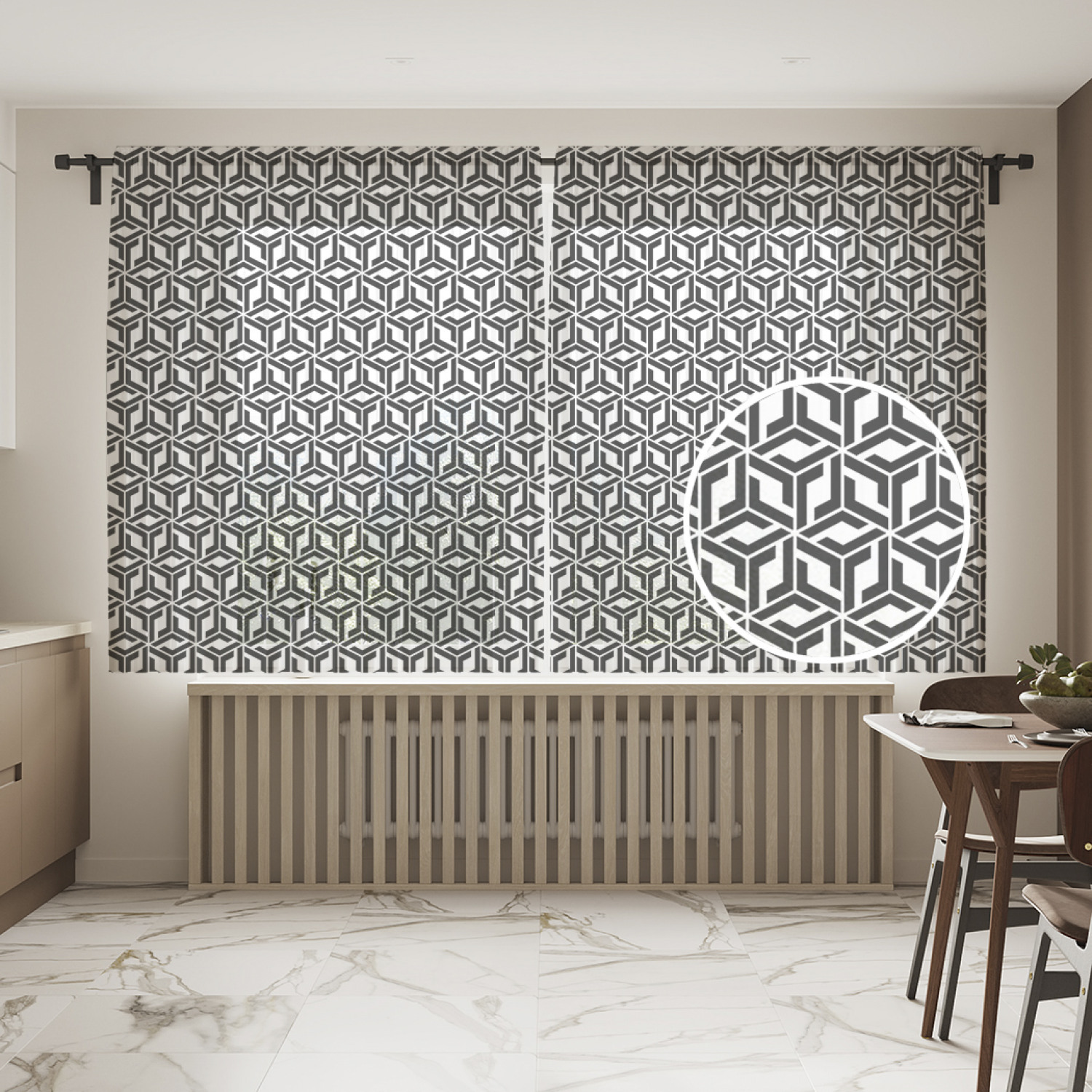 Шторы и тюль tul_59345_145x180 Иллюзия кубов JoyArty, Иллюзия кубов 
Шторы и тюль tul_59345_145x180 Иллюзия кубов JoyArty, Иллюзия кубов