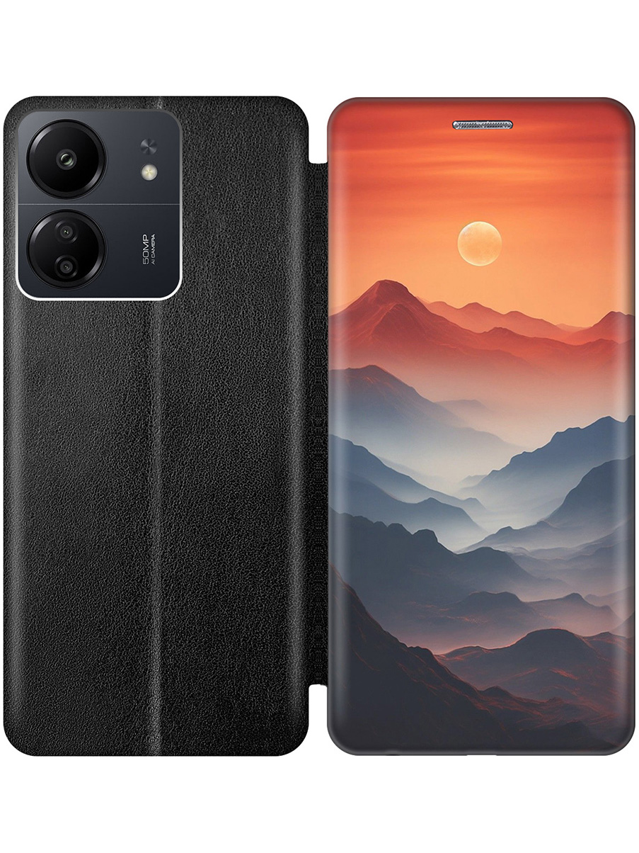Чехол-книжка на Xiaomi Redmi 13C, Poco C65 с принтом "Луна над горами" черный, Оранжевый;черный, 777767710
Чехол-книжка на Xiaomi Redmi 13C, Poco C65 с принтом "Луна над горами" черный, Оранжевый;черный, 777767710