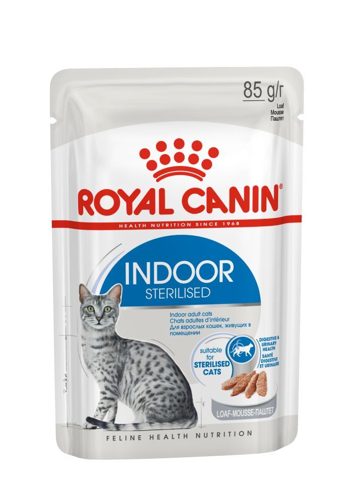 Влажный корм для кошек Royal Canin Indoor Sterilised, мясной паштет, 12шт по 85г, Indoor Sterilised
Влажный корм для кошек Royal Canin Indoor Sterilised, мясной паштет, 12шт по 85г, Indoor Sterilised