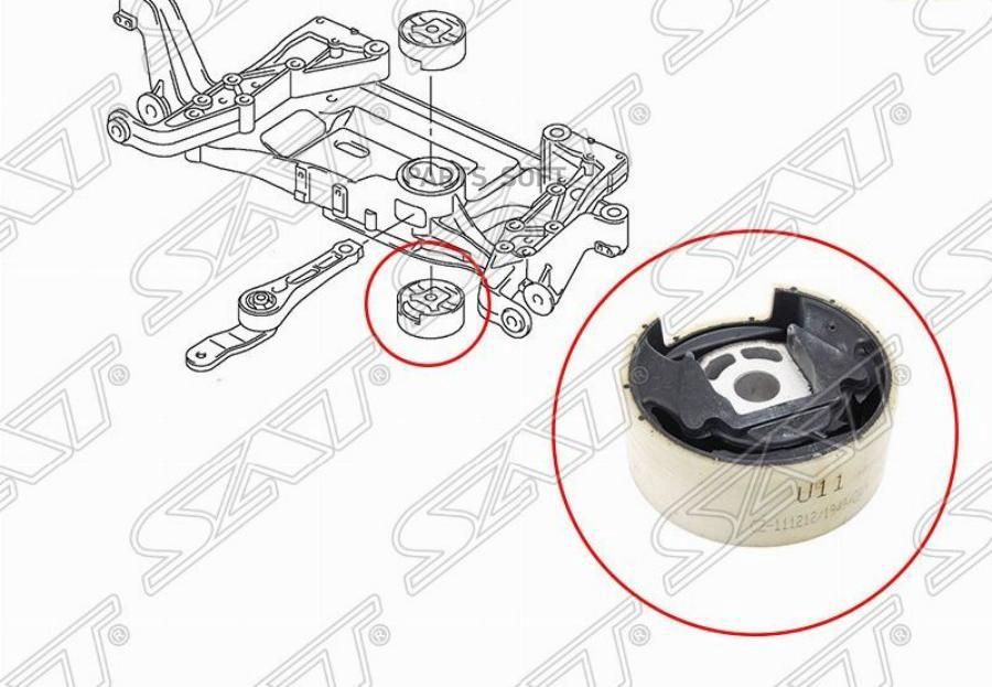 Сайлентблок подрамника нижний VW JETTA 05-16/GOLF 03-/PASSAT 05-15/TIGUAN 07-/SKODA YETI 1
Сайлентблок подрамника нижний VW JETTA 05-16/GOLF 03-/PASSAT 05-15/TIGUAN 07-/SKODA YETI 1