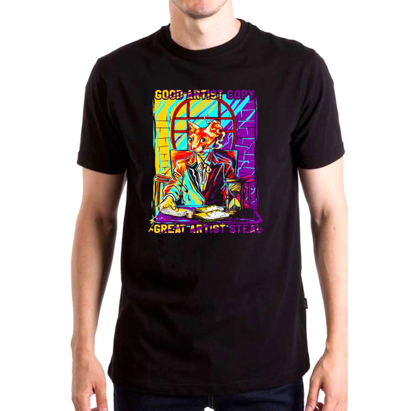 Футболка унисекс NoBrand Good Artist Copy Great Artist Steal черная XXXL, Черный, Good Artist Copy Great Artist Steal
Футболка унисекс NoBrand Good Artist Copy Great Artist Steal черная XXXL, Черный, Good Artist Copy Great Artist Steal