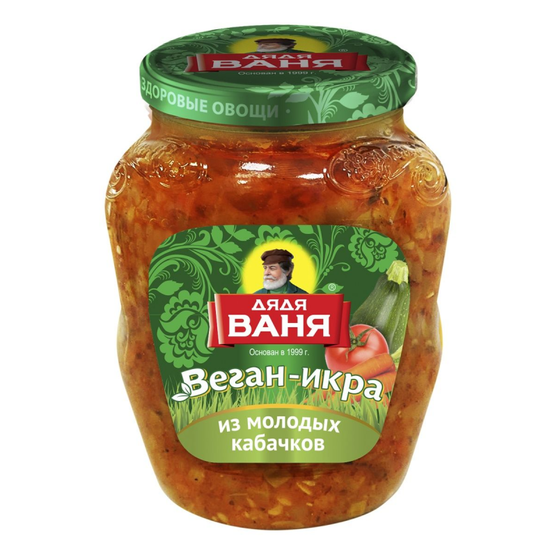 Икра-веган Дядя Ваня из молодых кабачков 350 г 
Икра-веган Дядя Ваня из молодых кабачков 350 г