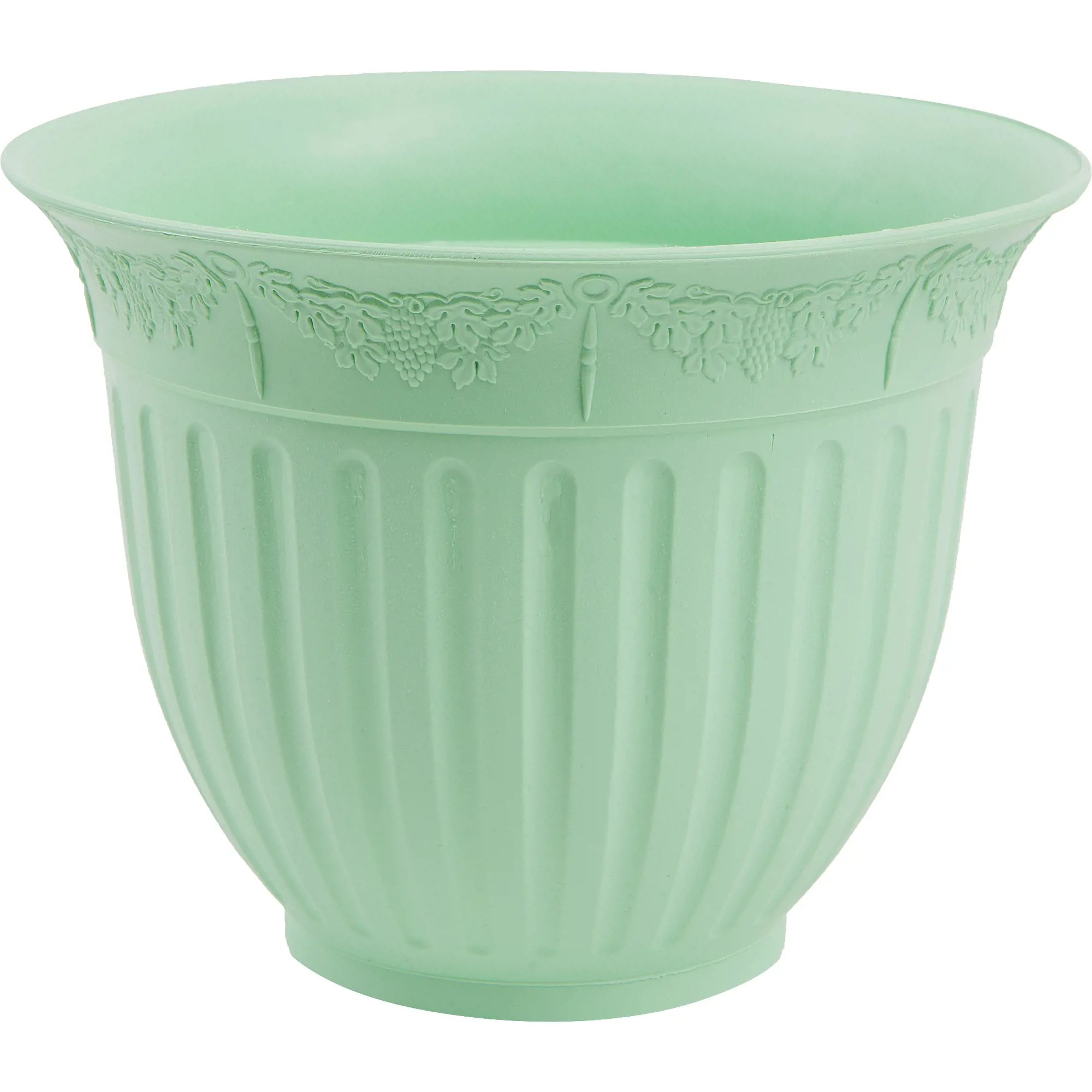 Горшок Виноград, D26, с поддоном 4л мятный