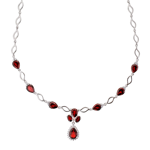 Колье из серебра с гранатами и фианитами 45 см Balex Jewellery 9405936523, 9405936523 
Колье из серебра с гранатами и фианитами 45 см Balex Jewellery 9405936523, 9405936523