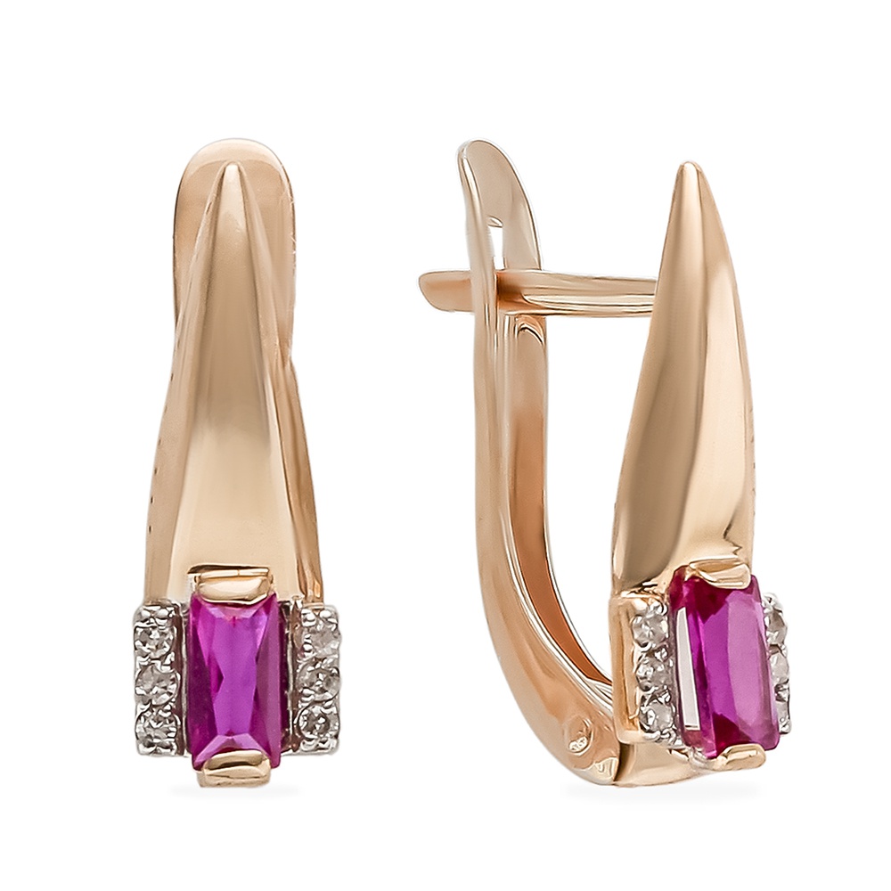 Серьги из красного золота 585Gold 102007329, рубин искусственный/бриллиант, 102007329
Серьги из красного золота 585Gold 102007329, рубин искусственный/бриллиант, 102007329