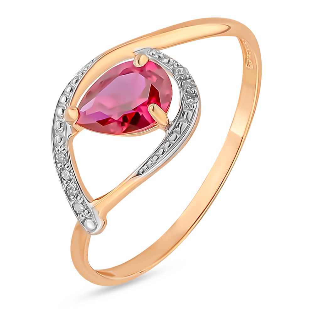 Кольцо женское из красного золота с рубином, бриллиантом 585Gold 101014154, р, 101014154
Кольцо женское из красного золота с рубином, бриллиантом 585Gold 101014154, р, 101014154