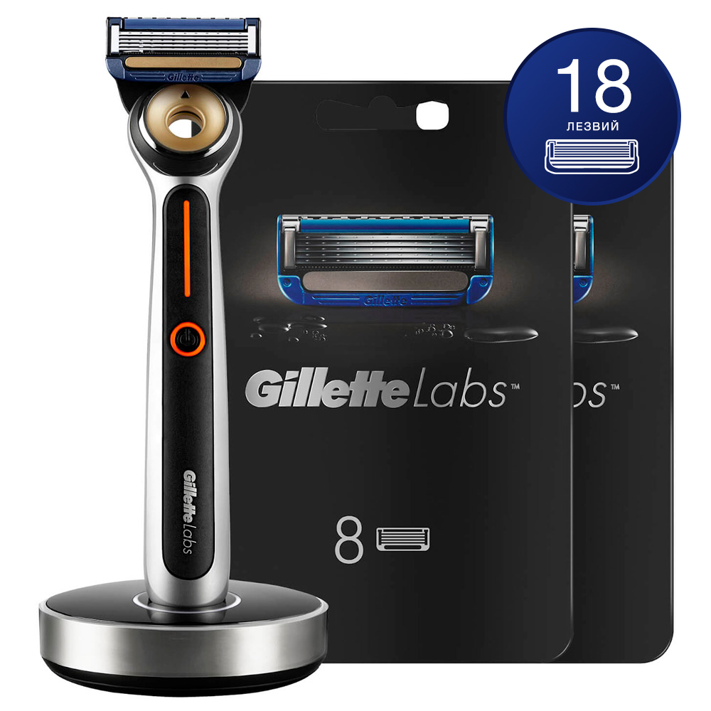 Бритвенный станок Gillette Labs Heated Razor + 18 сменных кассет, Gillette Labs Heated Razor
Бритвенный станок Gillette Labs Heated Razor + 18 сменных кассет, Gillette Labs Heated Razor