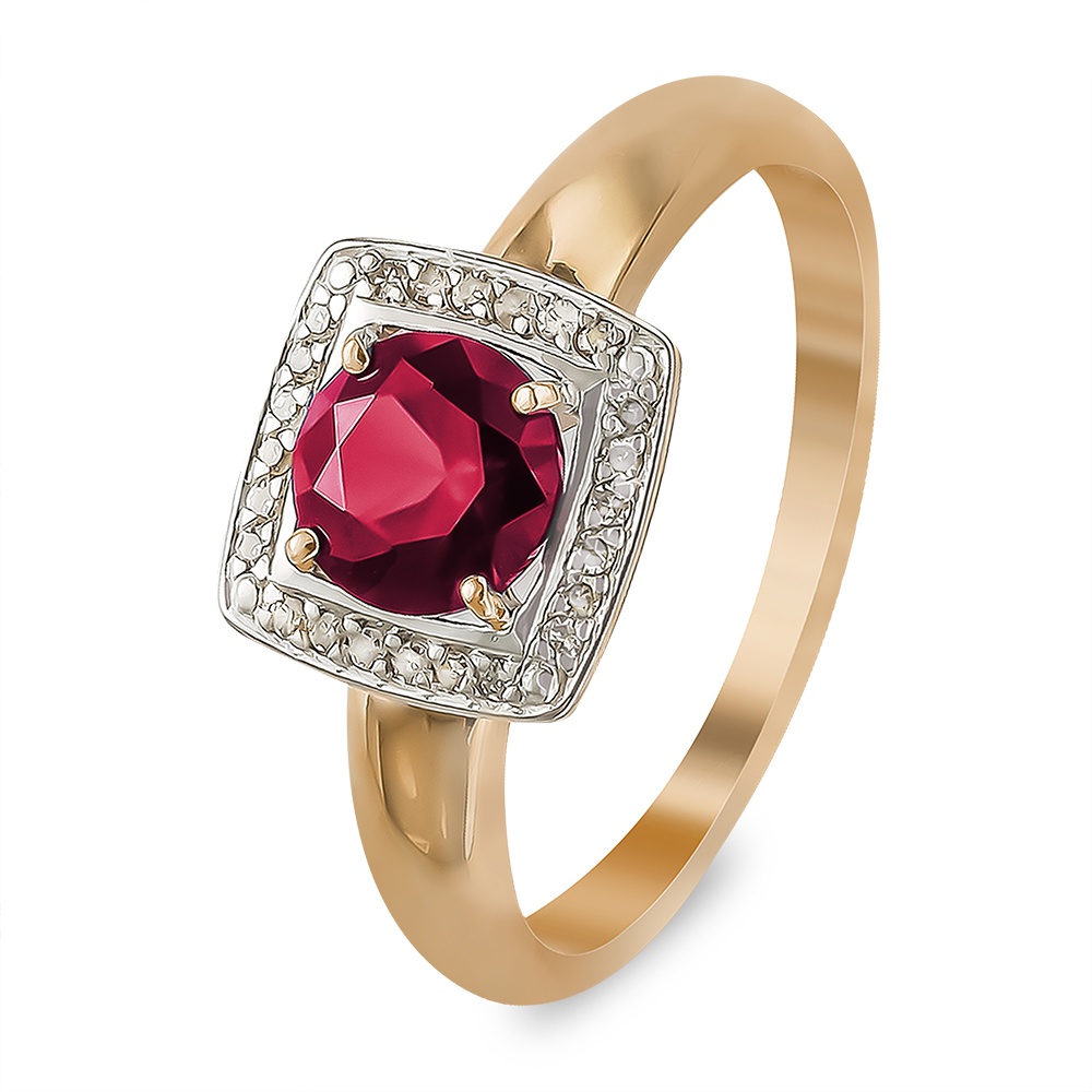 Кольцо женское из красного золота с рубином, бриллиантом 585Gold 101013989, р, 101013989
Кольцо женское из красного золота с рубином, бриллиантом 585Gold 101013989, р, 101013989