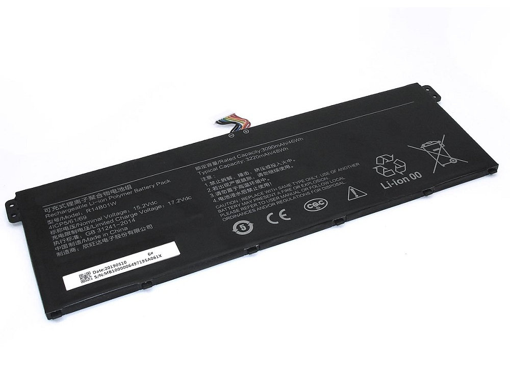 Аккумулятор Vbparts (схожий с R14B01W) для Xiaomi ML Redmi Redmibook 14 15.2V 3220mAh
Аккумулятор Vbparts (схожий с R14B01W) для Xiaomi ML Redmi Redmibook 14 15.2V 3220mAh