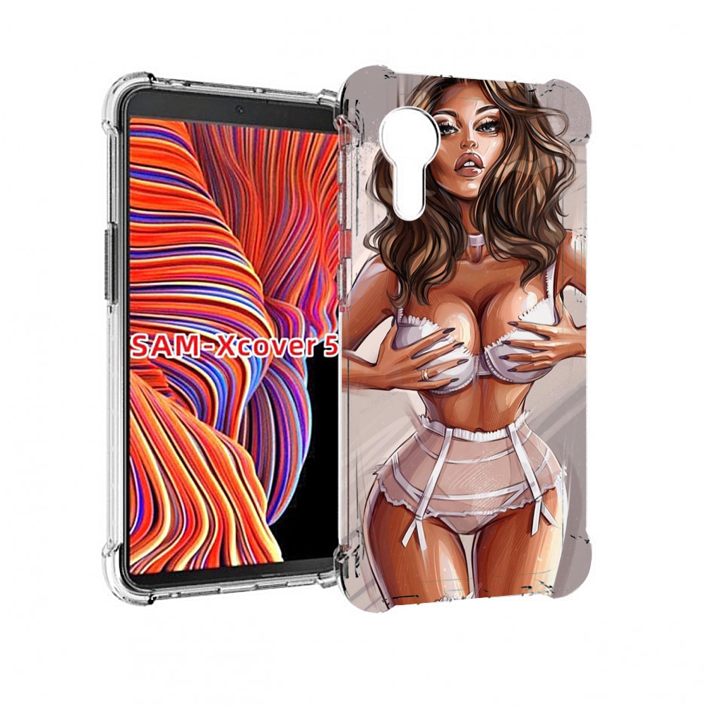 Чехол MyPads Девушка-в-кружевном для Samsung Galaxy Xcover 5, Прозрачный, Tocco 
Чехол MyPads Девушка-в-кружевном для Samsung Galaxy Xcover 5, Прозрачный, Tocco