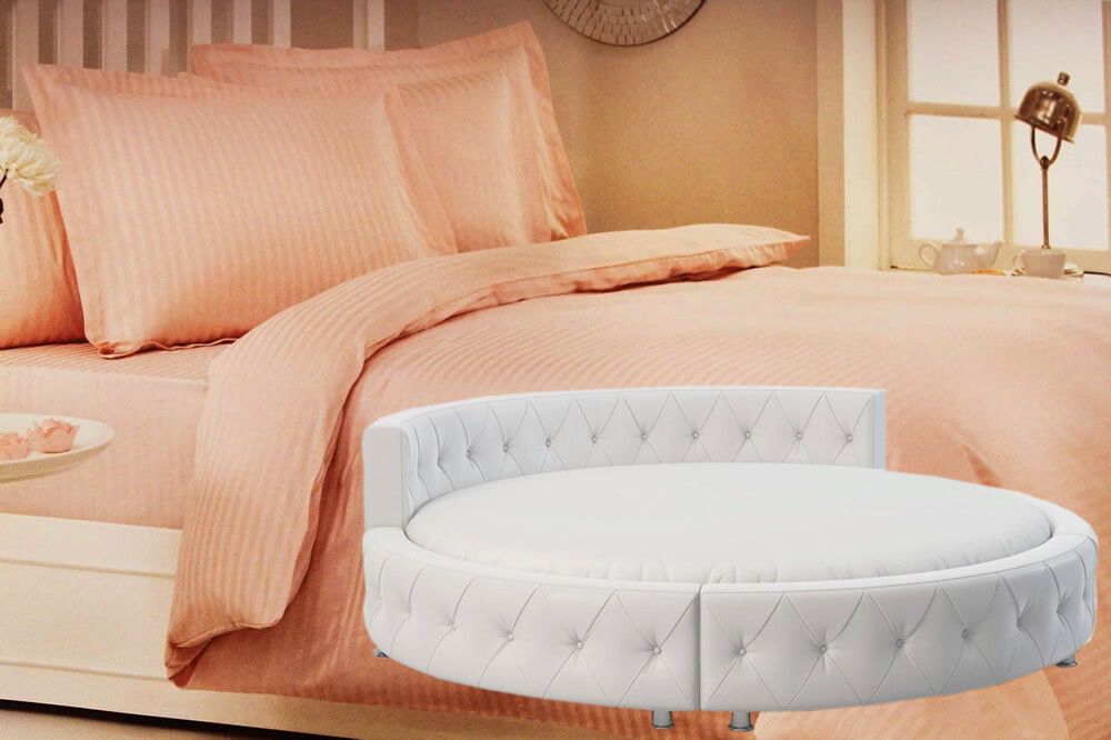 Простыня Maktex круглая из страйп сатина на резинке 230x230x30 Мускусная дыня 1х1, круглая из страйп-сатина на резинке 200 х 200 х 30
Простыня Maktex круглая из страйп сатина на резинке 230x230x30 Мускусная дыня 1х1, круглая из страйп-сатина на резинке 200 х 200 х 30