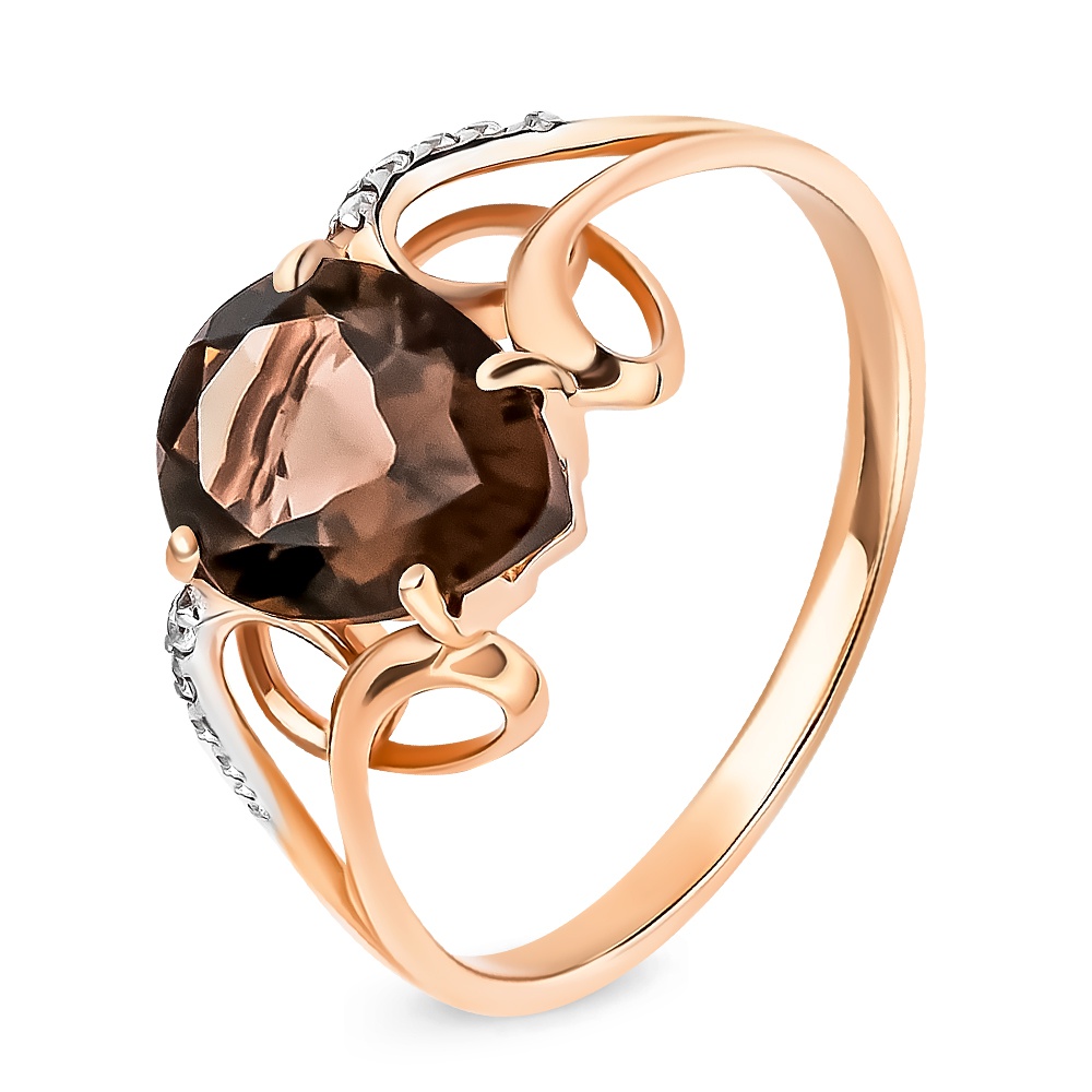 Кольцо женское из красного золота с раухтопазом, фианитом 585Gold 201013382, р, 201013382
Кольцо женское из красного золота с раухтопазом, фианитом 585Gold 201013382, р, 201013382