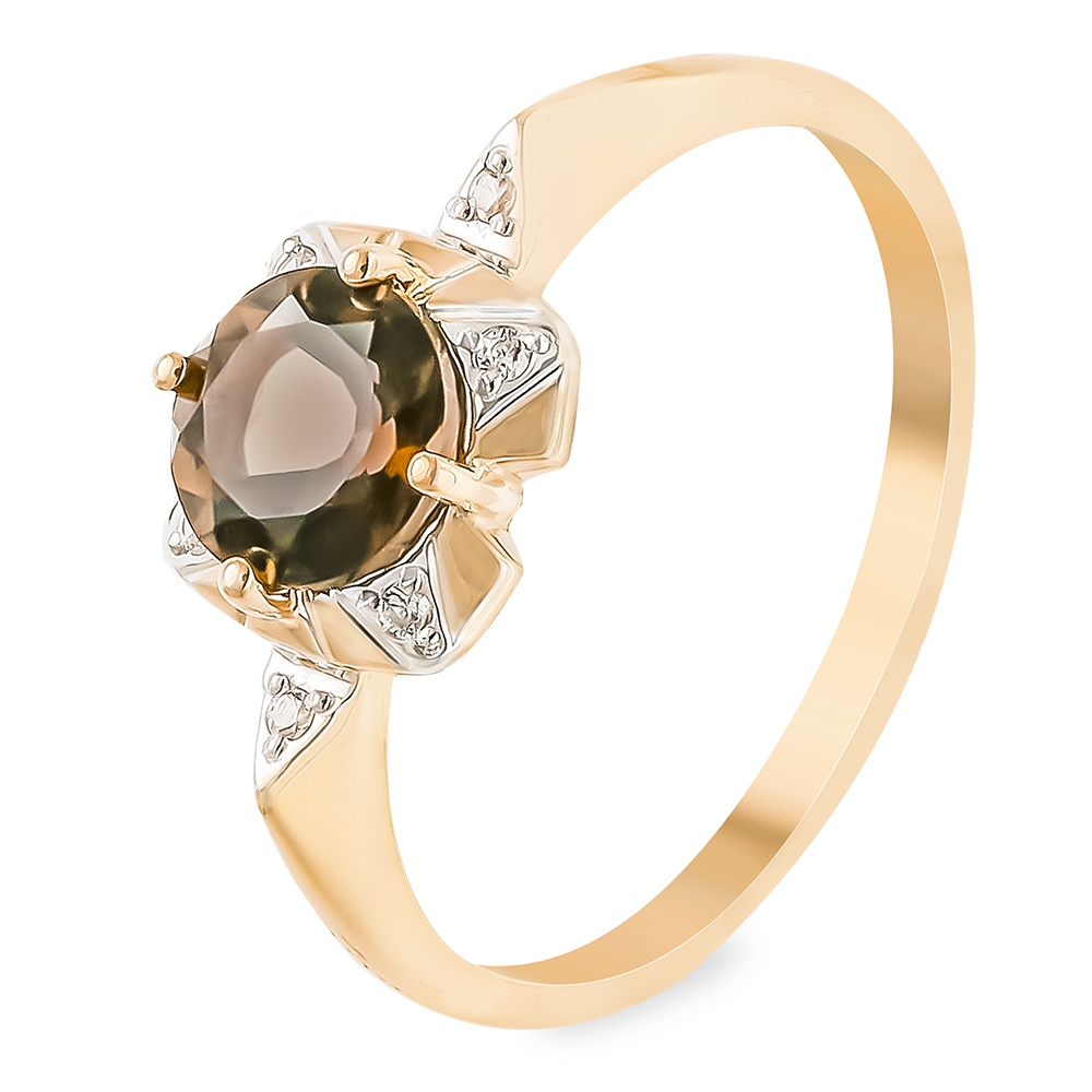 Кольцо женское из красного золота с раухтопазом, фианитом 585Gold 201013269, р, 201013269
Кольцо женское из красного золота с раухтопазом, фианитом 585Gold 201013269, р, 201013269