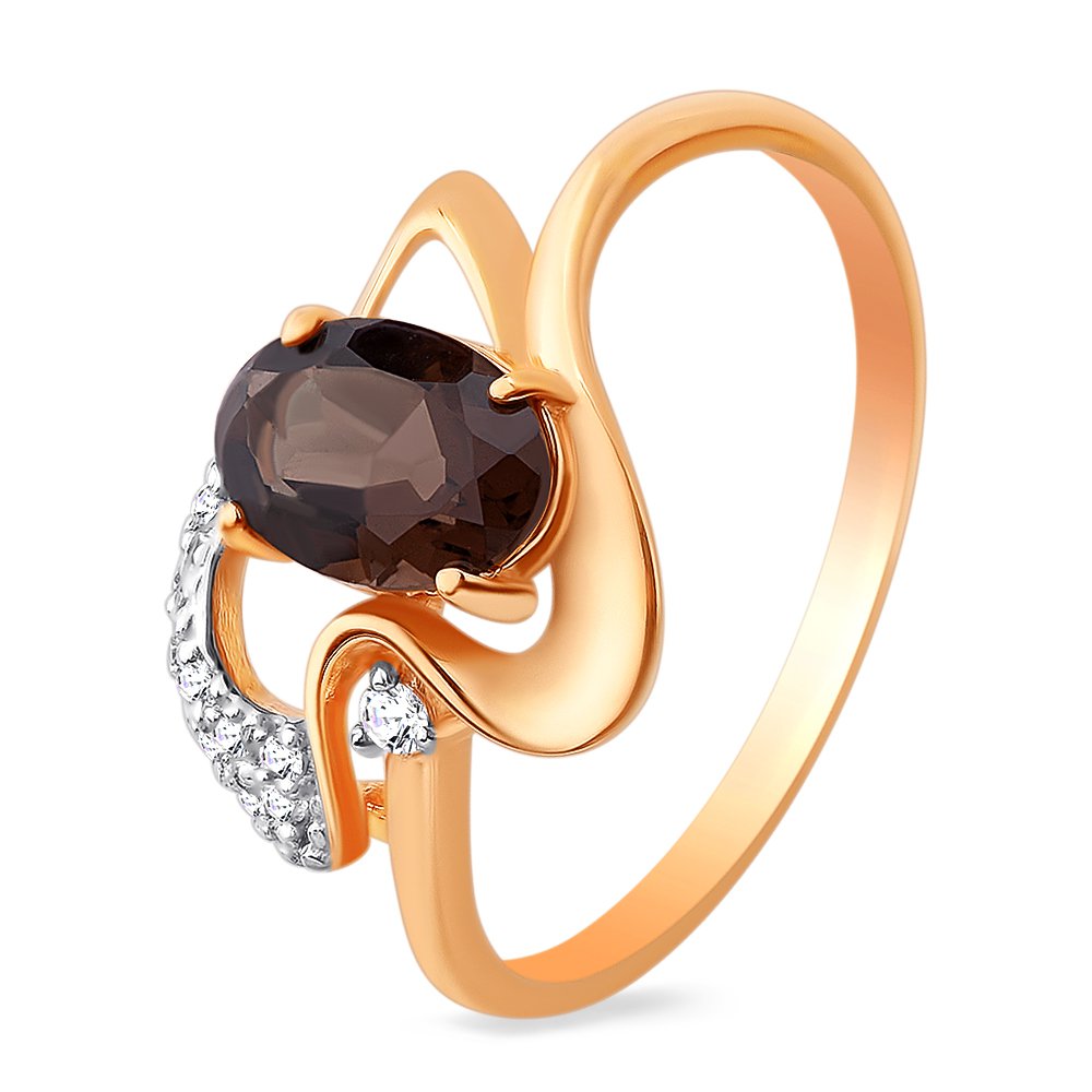 Кольцо женское из красного золота с раухтопазом, фианитом 585Gold 201011512, р. 16, 201011512
Кольцо женское из красного золота с раухтопазом, фианитом 585Gold 201011512, р. 16, 201011512