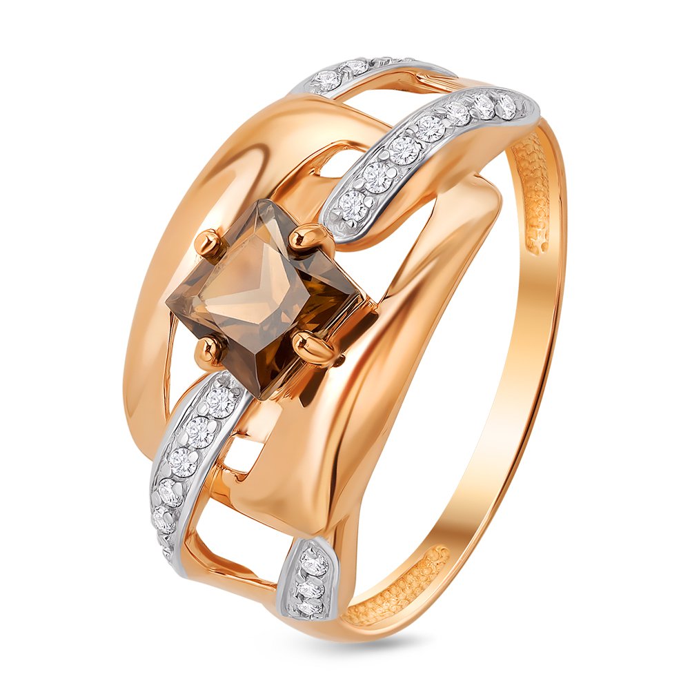 Кольцо женское из красного золота с раухтопазом, фианитом 585Gold 201010977, р, 201010977
Кольцо женское из красного золота с раухтопазом, фианитом 585Gold 201010977, р, 201010977