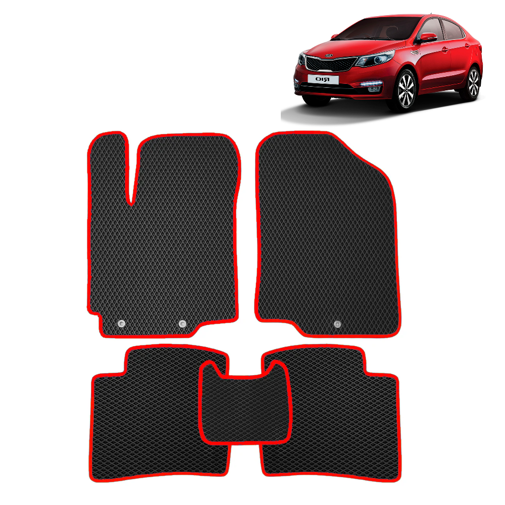 Комплект ковриков ЭВА-РИО3 на Kia Rio 3, коврики из EVA/ЭВА, красные ковры для Киа Рио 3, ERio3
Комплект ковриков ЭВА-РИО3 на Kia Rio 3, коврики из EVA/ЭВА, красные ковры для Киа Рио 3, ERio3