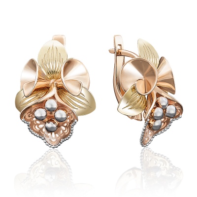 Серьги из комбинированного золота PLATINA jewelry 02-3971-00-000-1113-48, 02-3971-00-000-1113-48
Серьги из комбинированного золота PLATINA jewelry 02-3971-00-000-1113-48, 02-3971-00-000-1113-48