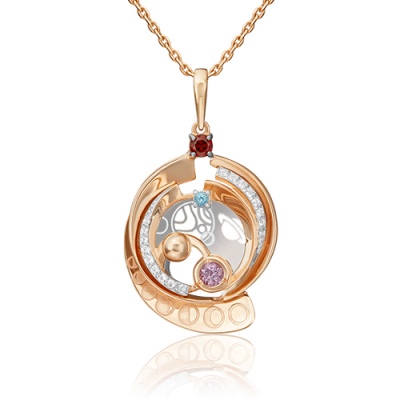 Кулон из комбинированного золота PLATINA jewelry 03-3237-00-712-1111-76, топаз/гранат, 03-3237-00-712-1111-76
Кулон из комбинированного золота PLATINA jewelry 03-3237-00-712-1111-76, топаз/гранат, 03-3237-00-712-1111-76