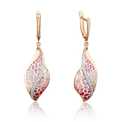 Серьги из красного золота с эмалью/фианитом PLATINA jewelry 02-3842-00-401-1110-48, 02-3842-00-401-1110-48
Серьги из красного золота с эмалью/фианитом PLATINA jewelry 02-3842-00-401-1110-48, 02-3842-00-401-1110-48