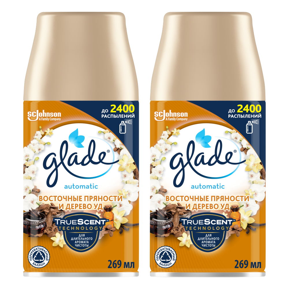Комплект Освежитель воздуха GLADE AUTOMATIC Восточные пряности дерево Уд запасной 2 шт, GLADE AUTOMATIC
Комплект Освежитель воздуха GLADE AUTOMATIC Восточные пряности дерево Уд запасной 2 шт, GLADE AUTOMATIC