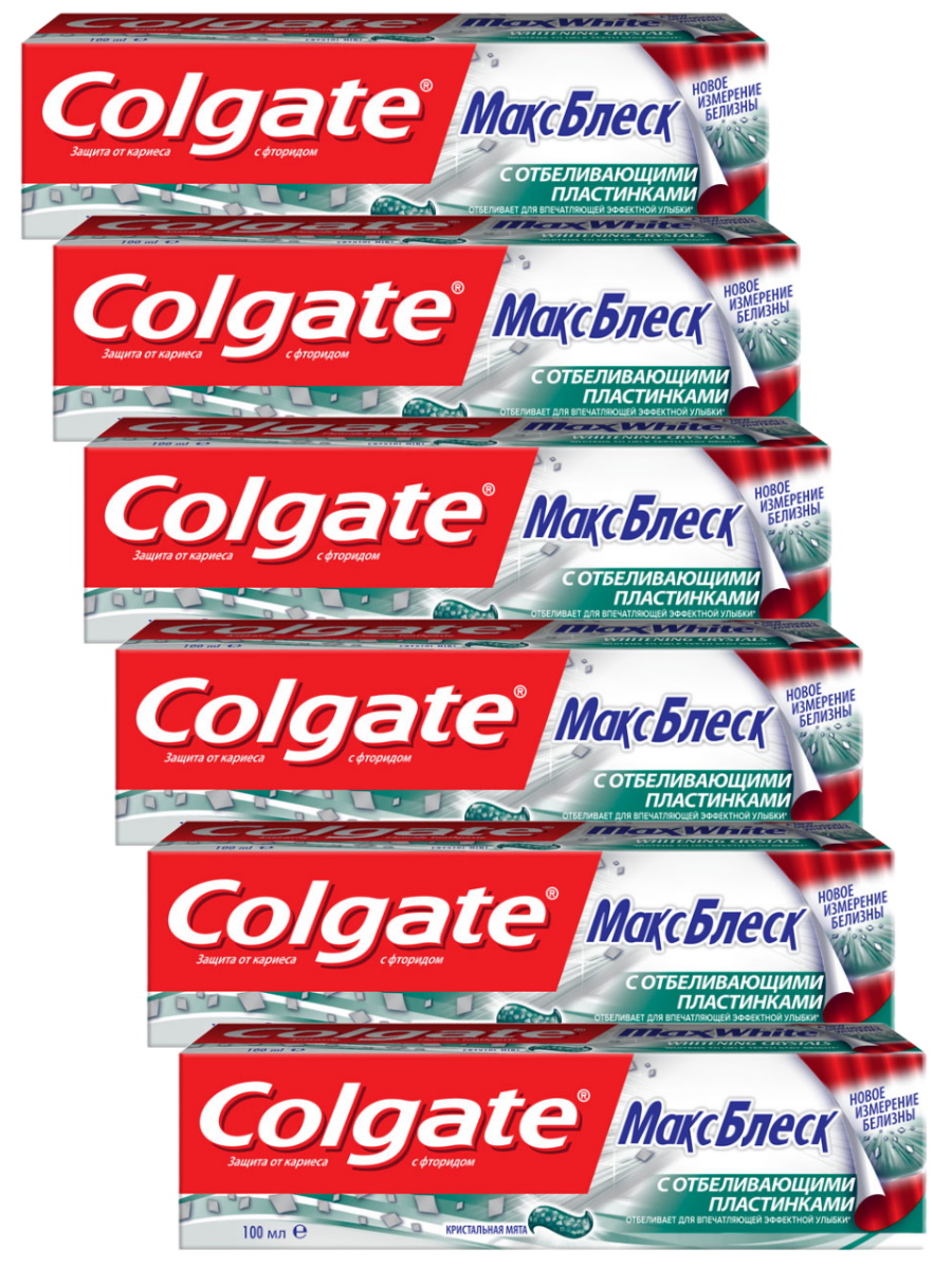 Комплект Зубная паста Colgate Макс блеск Кристальная мята 100 мл х 6 шт., МАКС БЛЕСК Кристальная мята
Комплект Зубная паста Colgate Макс блеск Кристальная мята 100 мл х 6 шт., МАКС БЛЕСК Кристальная мята