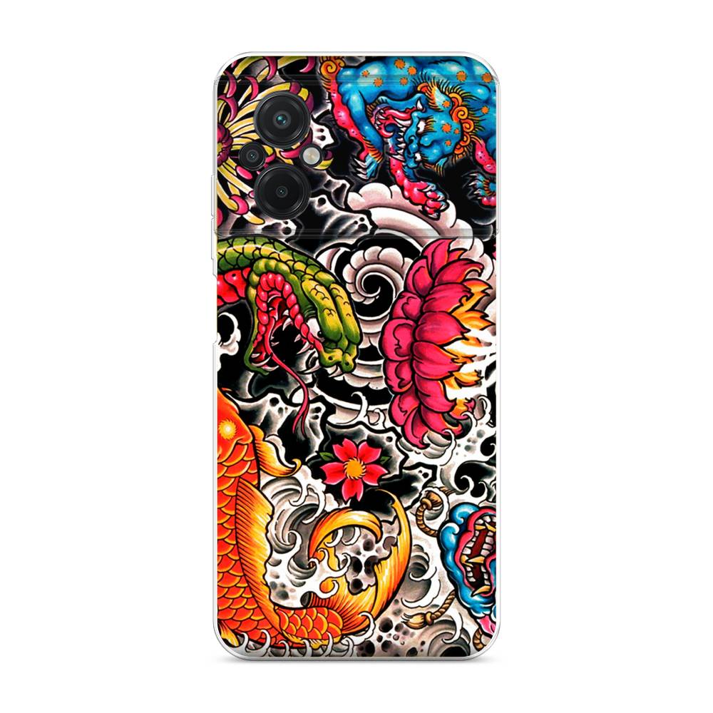 Чехол на Xiaomi Poco M5 "Японское искусство", Красный;оранжевый;голубой, 316450-4
Чехол на Xiaomi Poco M5 "Японское искусство", Красный;оранжевый;голубой, 316450-4