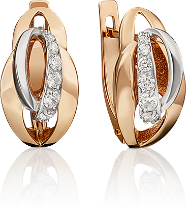 Серьги из комбинированного золота с фианитом PLATINA jewelry 02-4567-00-401-1111-03, 02-4567-00-401-1111-03
Серьги из комбинированного золота с фианитом PLATINA jewelry 02-4567-00-401-1111-03, 02-4567-00-401-1111-03