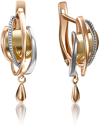 Серьги подвески из комбинированного золота PLATINA jewelry 02-4212-00-000-1113-66, 02-4212-00-000-1113-66
Серьги подвески из комбинированного золота PLATINA jewelry 02-4212-00-000-1113-66, 02-4212-00-000-1113-66