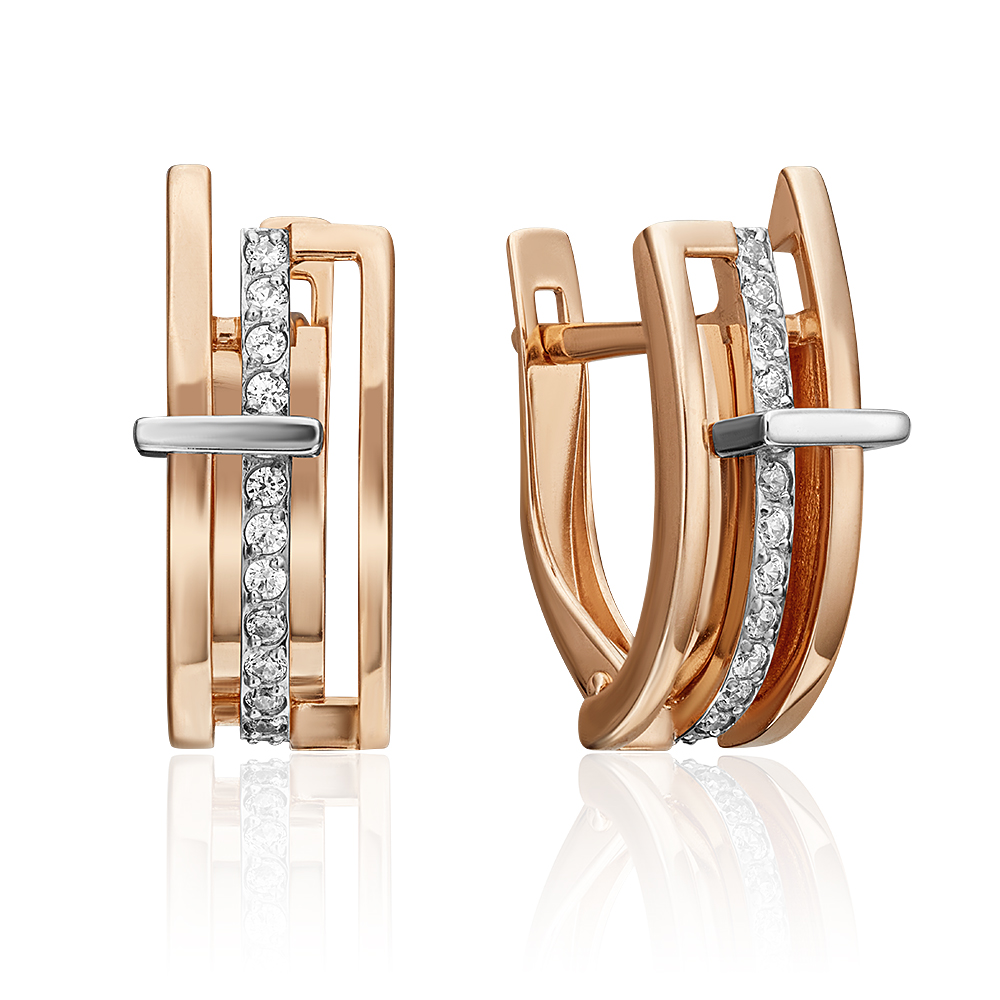 Серьги из комбинированного золота с фианитом PLATINA jewelry 02-4457-00-401-1111-23, 02-4457-00-401-1111-23
Серьги из комбинированного золота с фианитом PLATINA jewelry 02-4457-00-401-1111-23, 02-4457-00-401-1111-23