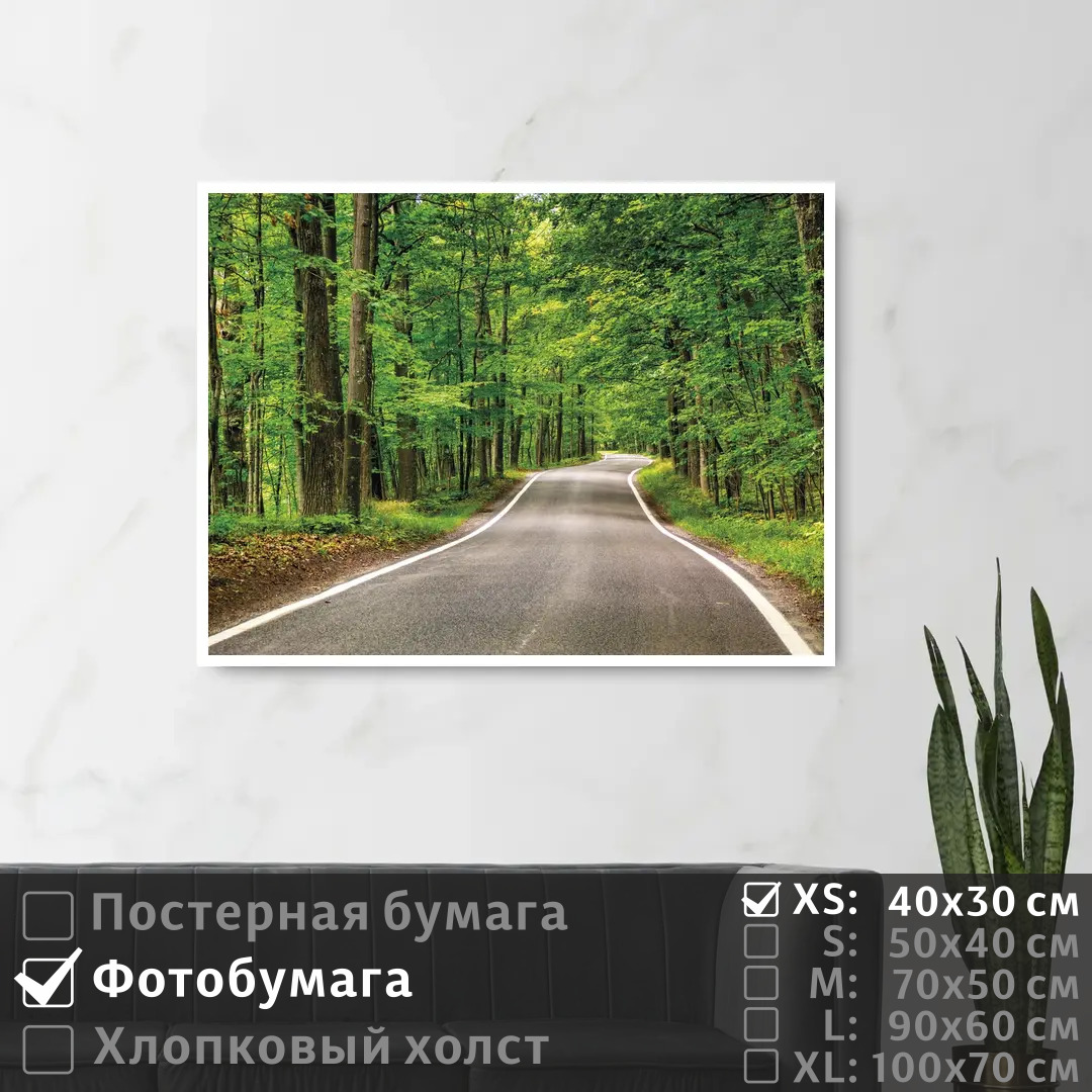 Постер на фотобумаге ПолиЦентр Дорога уходящая вдаль в летнем лесу 40х30 см, ДорогаУходящаяВдальВЛетнемЛесу
Постер на фотобумаге ПолиЦентр Дорога уходящая вдаль в летнем лесу 40х30 см, ДорогаУходящаяВдальВЛетнемЛесу