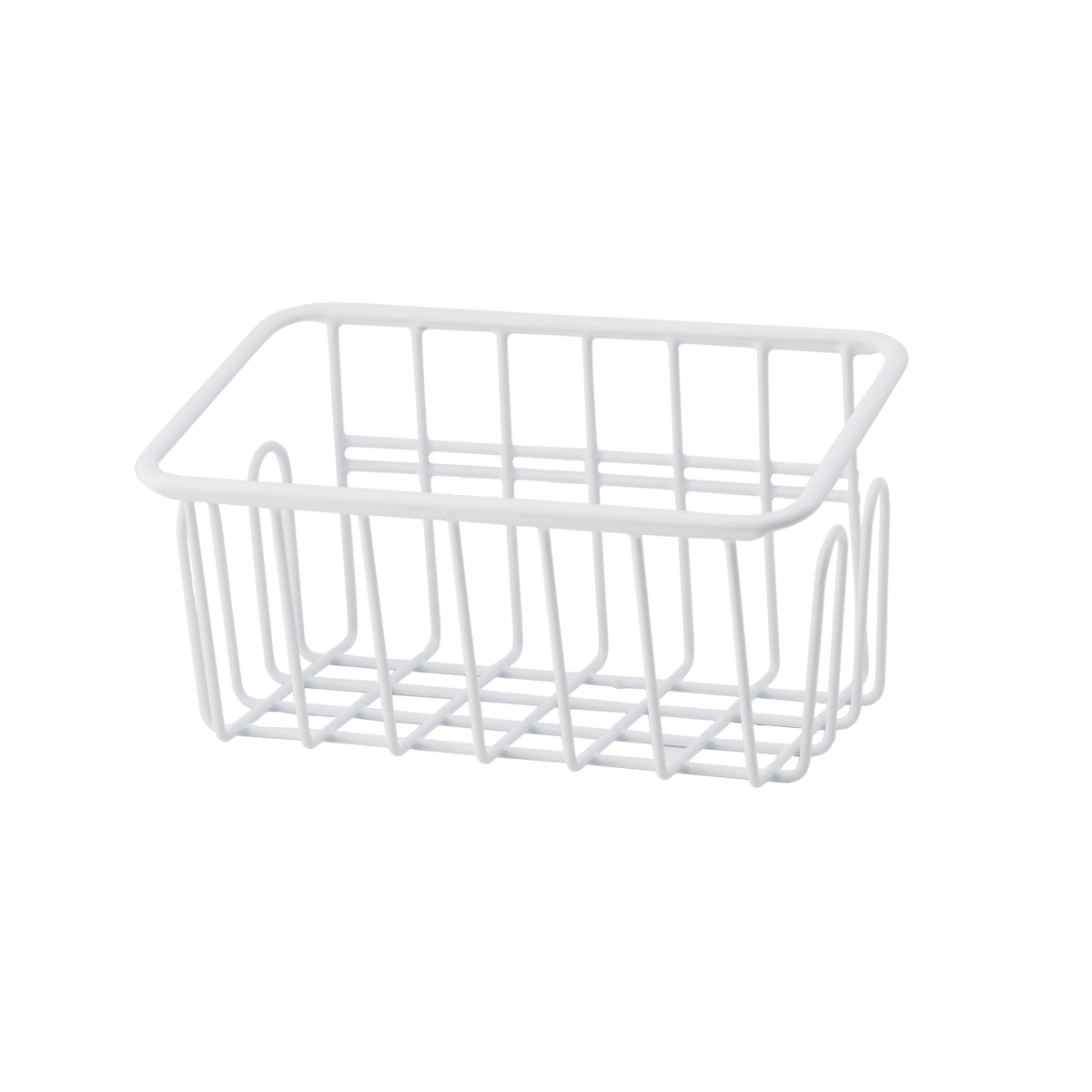 фото Полка-корзина swensa colors, металл/пластик, 20 см, белая