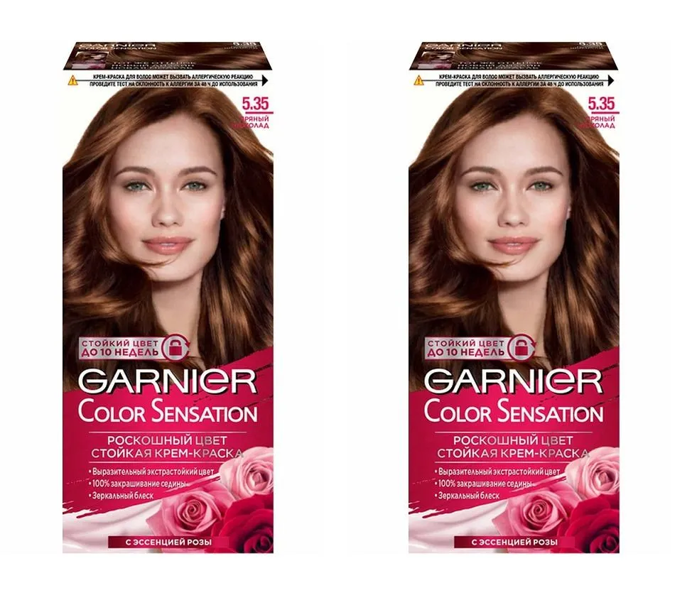 Краска для волос Garnier Color Sensation тон 5.35 Пряный шоколад 110 мл 2 шт, Коричневый
Краска для волос Garnier Color Sensation тон 5.35 Пряный шоколад 110 мл 2 шт, Коричневый