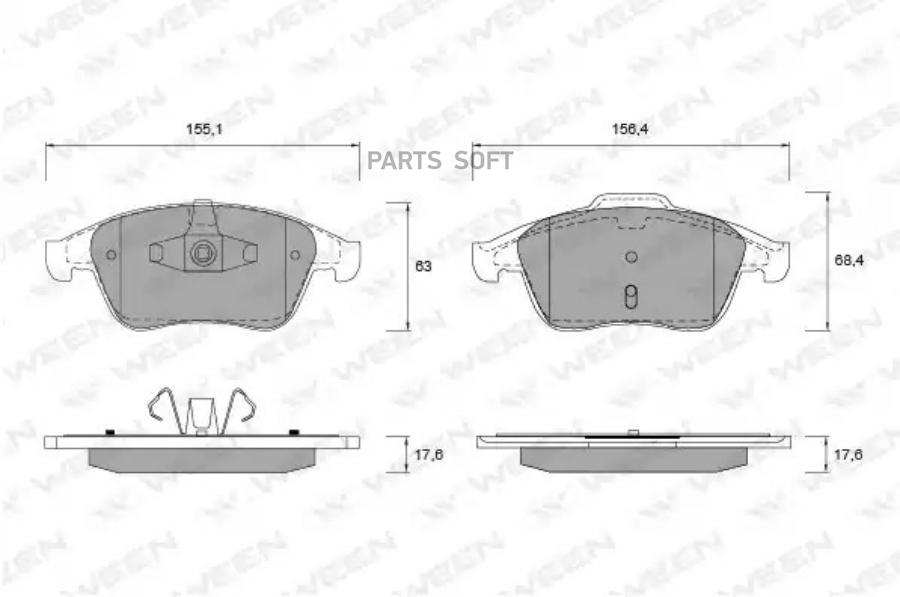 Тормозные колодки дисковые передние RENAULT Clio IV, Scnic III, Grand Scnic III, Lag WEE
Тормозные колодки дисковые передние RENAULT Clio IV, Scnic III, Grand Scnic III, Lag WEE