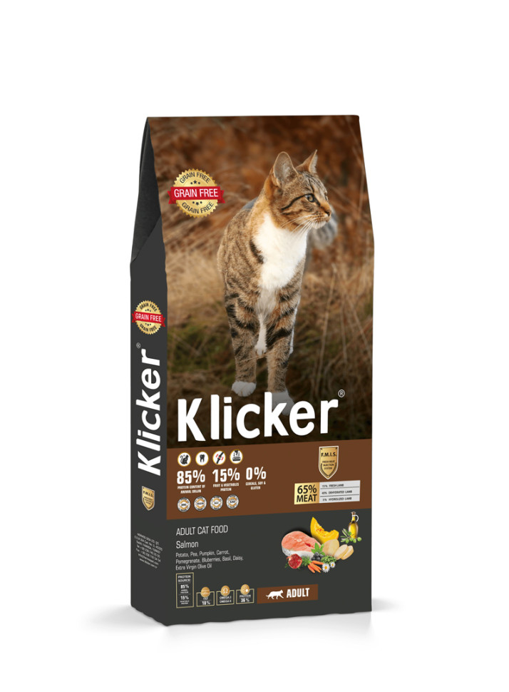 Сухой корм для кошек Klicker Adult Cat Salmon с лососем, 1 кг, Klicker Adult Cat Salmon сухой корм для взрослых кошек с лососем - 1 кг
Сухой корм для кошек Klicker Adult Cat Salmon с лососем, 1 кг, Klicker Adult Cat Salmon сухой корм для взрослых кошек с лососем - 1 кг