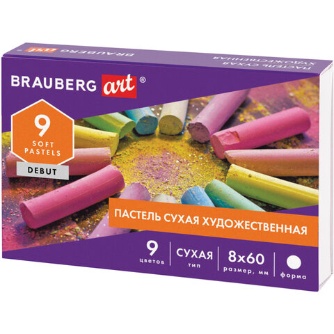 Пастель сухая художественная Brauberg Art Debut, 9 цветов, круглое сечение, 181459, 10 шт, Разноцветный
Пастель сухая художественная Brauberg Art Debut, 9 цветов, круглое сечение, 181459, 10 шт, Разноцветный