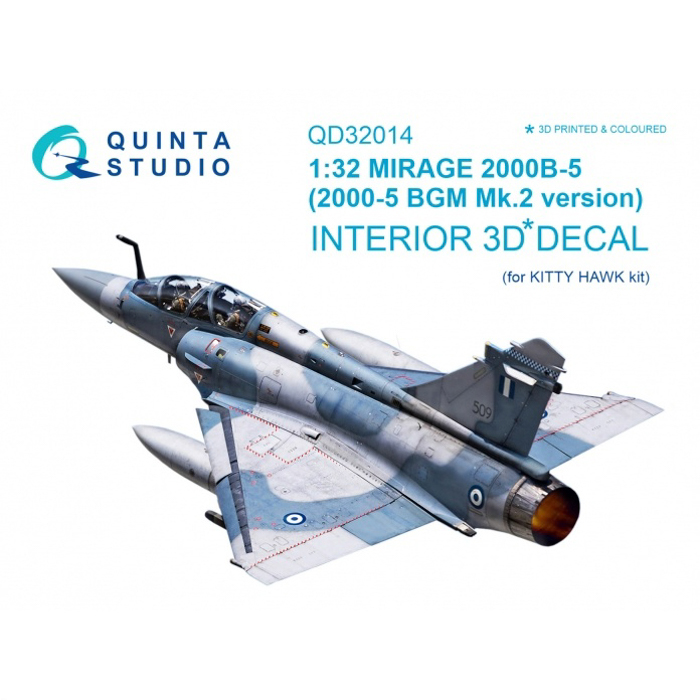 QD32014 1/32 3D Декаль интерьера кабины Mirage 2000B-5 2000-5BGM Mk2 для модели Kitty Hawk, Цветной
QD32014 1/32 3D Декаль интерьера кабины Mirage 2000B-5 2000-5BGM Mk2 для модели Kitty Hawk, Цветной