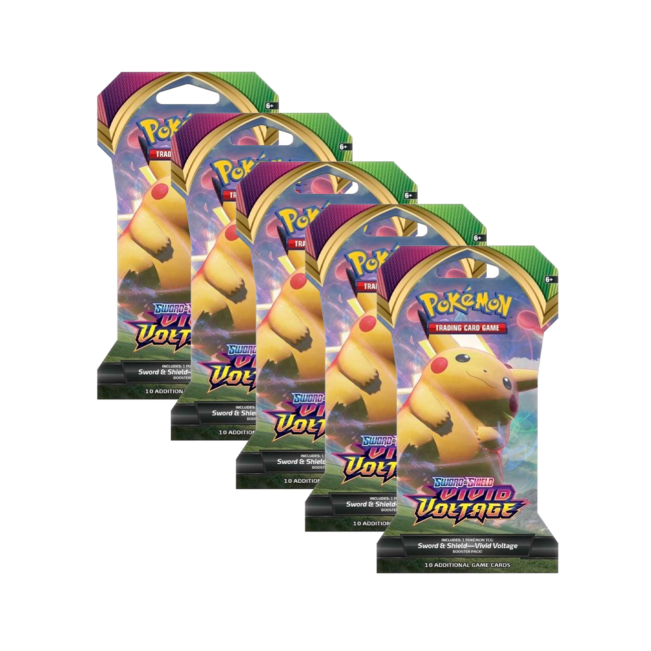 Настольная игра Nintendo Pokemon TCG 5 бустеров Покемон Vivid Voltage в картоне английский, TCG
Настольная игра Nintendo Pokemon TCG 5 бустеров Покемон Vivid Voltage в картоне английский, TCG