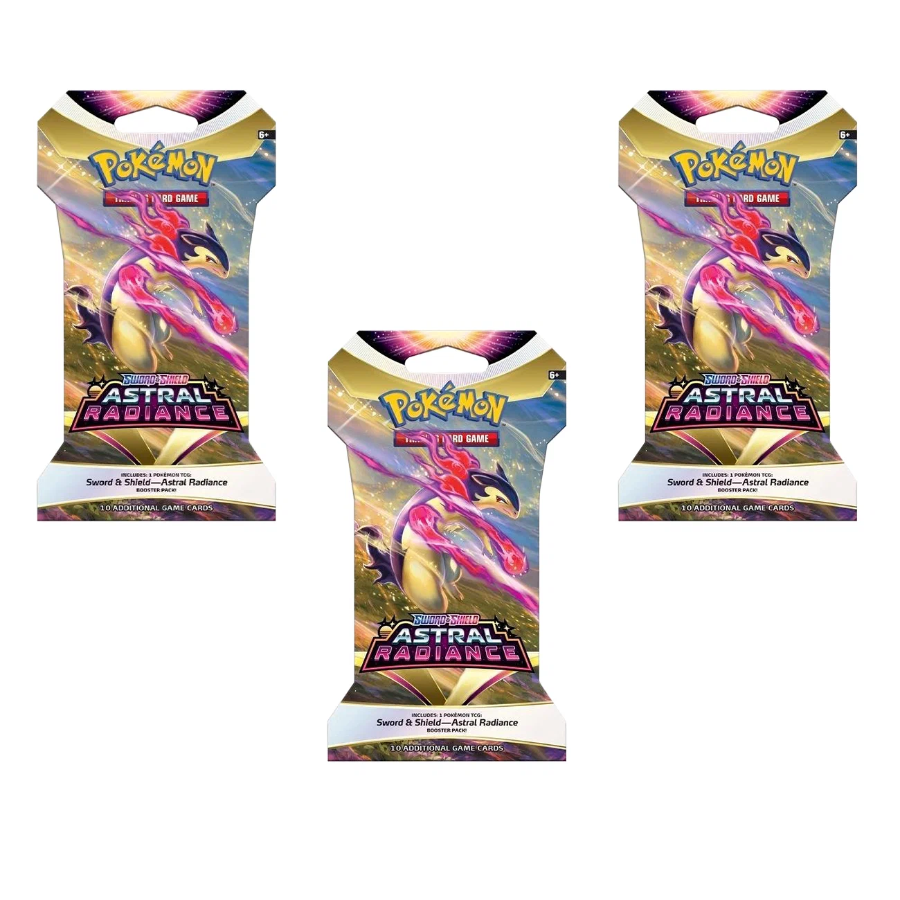 Настольная игра Nintendo Pokemon TCG 3 бустера Покемон Astral Radiance картон английский, TCG
Настольная игра Nintendo Pokemon TCG 3 бустера Покемон Astral Radiance картон английский, TCG