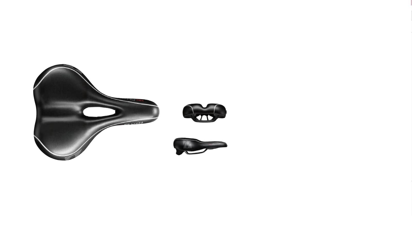 фото Седло velo комфорт 270x213 мм, вакуумное, с вентиляцией, черное