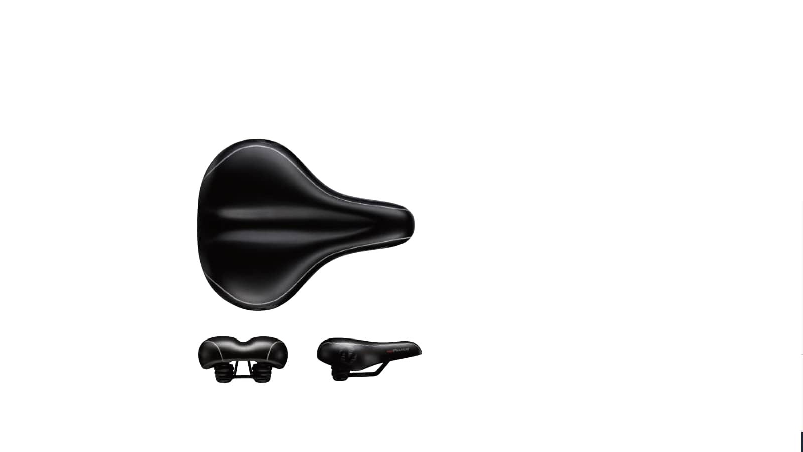 фото Седло velo комфорт 275x211 мм, вакуумное, эластомерное, черное