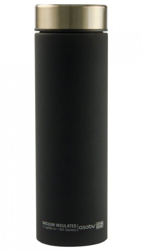 фото Термос asobu le baton 500 мл, цвет черный-золотой (lb17.12)