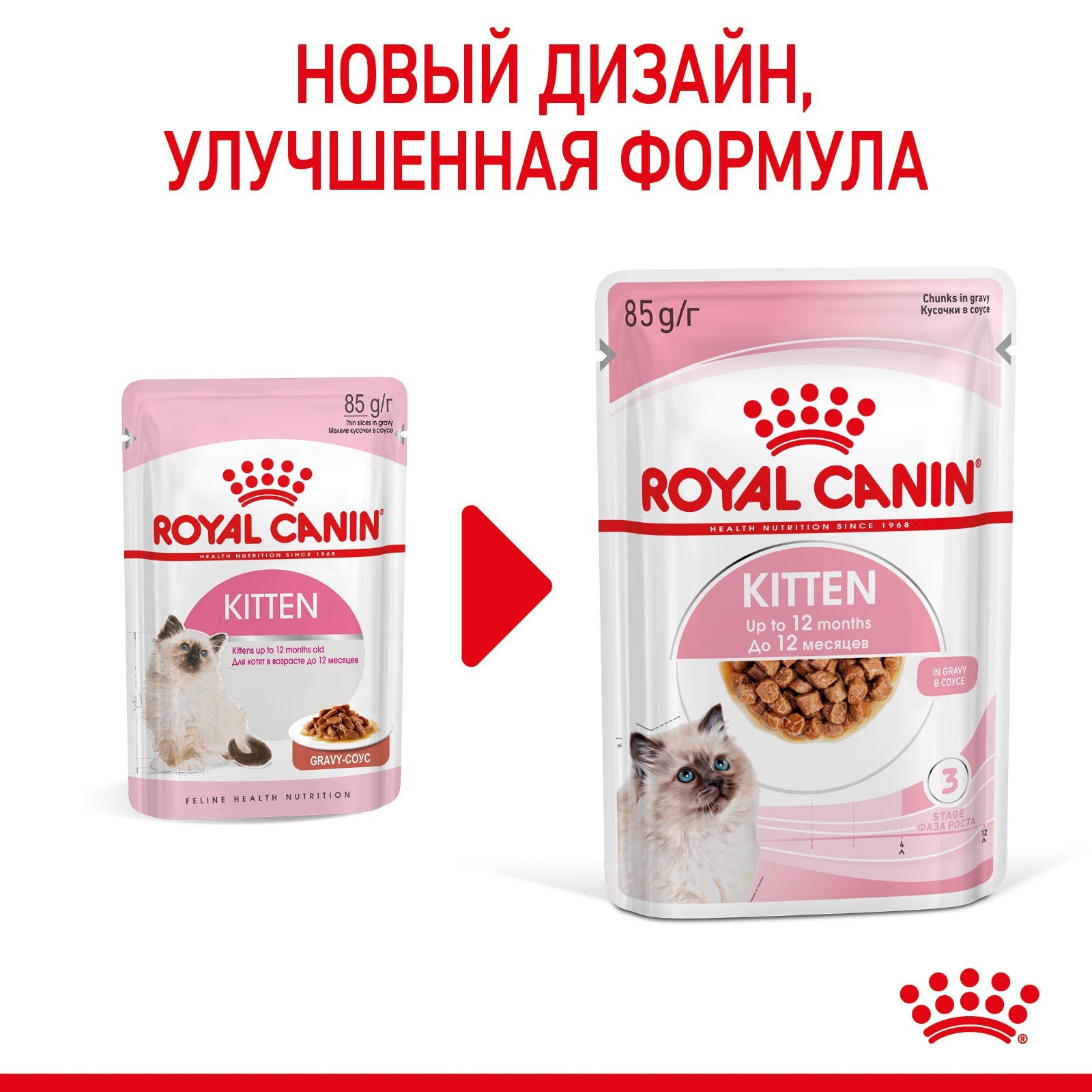 Влажный корм для котят Royal Canin Kitten Instinctive с мясом в желе, 85 г, Feline Breed Nutrition Kitten Instinctive
Влажный корм для котят Royal Canin Kitten Instinctive с мясом в желе, 85 г, Feline Breed Nutrition Kitten Instinctive
